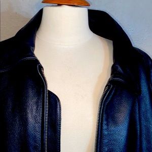 Tommy Hillfiger men s bomber leather jacket